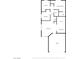 Detailed floor plan showcasing the layout of the bedrooms, bathrooms, kitchen, living room, and garage at 2105 Kendall Hill Ave, Las Vegas, NV 89106