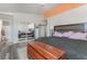 Bright main bedroom features mirrored closet doors, with an ensuite bathroom at 2230 Wagon Ave, Pahrump, NV 89048