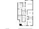 The second floor plan features a main bedroom, bathroom, walk in closet, laundry and two bedrooms at 3002 Coveri Ct, Las Vegas, NV 89141