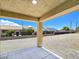 Covered patio showing the surrounding landscape at 3016 Mount Charleston Dr, Pahrump, NV 89048