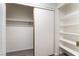 Open closet with shelving and bars for optimal storage solutions within the home at 3151 Soaring Gulls Dr # 1021, Las Vegas, NV 89128