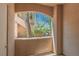 Private patio with views of lush landscaping and mature trees at 5751 E Hacienda Ave # 159, Las Vegas, NV 89122
