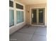 Covered patio with concrete flooring, offering a comfortable outdoor retreat at 6245 Hawthorn Woods Ave, Las Vegas, NV 89130