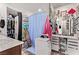 Bathroom with generous storage, vanity, and shower at 6313 Voss St, North Las Vegas, NV 89081