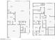 Full home plan, first and second floor with kitchen, bedrooms, living spaces, and garage dimensions at 7502 Lush Oasis Ave, Las Vegas, NV 89113