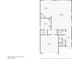 Detailed first-floor layout featuring kitchen, living room, bedroom, bathrooms, pantry, garage, and foyer at 7502 Lush Oasis Ave, Las Vegas, NV 89113