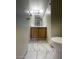 Bathroom vanity with modern fixtures at 9617 Pine River Ln, Las Vegas, NV 89123