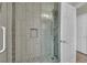 Beautiful bathroom with tiled walk-in shower and a glass enclosure at 15 Imposing Knoll Ave, Henderson, NV 89002