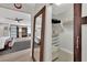 A view from the doorway into the bedroom showing the walk-in closet and ensuite at 15 Imposing Knoll Ave, Henderson, NV 89002