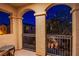 Charming balcony with wrought iron railings offers a cozy outdoor space and neighborhood views at 1557 Blue Sierra Ct, Henderson, NV 89074