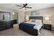 Spacious main bedroom features a walk-in closet and ensuite bathroom at 1922 Via Delle Arti, Henderson, NV 89044