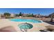 Community pool and hot tub area for residents to enjoy at 2050 N Los Feliz St # 170, Las Vegas, NV 89156