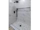 Modern bathroom with marble-look tiled shower and niche at 2105 Berkley Ave, Las Vegas, NV 89101