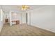 Bedroom featuring a built-in desk area and neutral carpeting at 2285 Villefort Ct, Las Vegas, NV 89117