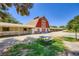 Exterior of the stables and barn with picnic area at 2770 La Casita Ave, Las Vegas, NV 89120
