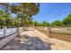 Long fence with brick base and white railings creating a scenic, fenced-in perimeter at 2770 La Casita Ave, Las Vegas, NV 89120