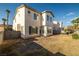 Backyard featuring a patio and block wall fence at 323 Harpers Ferry Ave, Las Vegas, NV 89148