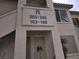 Apartment building exterior showing unit numbers and secure entry at 3425 E Russell Rd # 265, Las Vegas, NV 89120