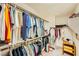 Walk-in closet featuring ample hanging space and storage shelves at 3624 Snowy Pines St, Las Vegas, NV 89147