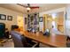 Home office with built in shelving at 3738 Amber Lantern Cir, Las Vegas, NV 89147