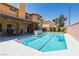 Sparkling pool and backyard area provides plenty of space for outdoor activities and relaxation at 3738 Amber Lantern Cir, Las Vegas, NV 89147