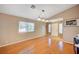 Bright entryway with vaulted ceiling, wood floors, and natural light at 528 Lavina Ct, Las Vegas, NV 89123