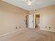Comfortable bedroom with a ceiling fan, and entryways to closet and bathroom at 5855 Valley Dr # 2130, North Las Vegas, NV 89031