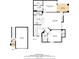 Detailed floor plan showcasing the layout of a two-story home with clearly labeled rooms and dimensions at 5855 Valley Dr # 2130, North Las Vegas, NV 89031