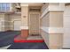 Close up view of the front door with the street number and decorative security door at 5855 Valley Dr # 2130, North Las Vegas, NV 89031