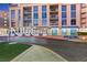 Elegant high-rise building exterior with multiple balconies and 'ALLURE' signage in front at 200 W Sahara Ave # 2204, Las Vegas, NV 89102