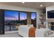 Indoor/outdoor living with seamless access to a patio and pool area at 2508 Faiss Dr, Las Vegas, NV 89134