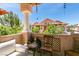 Outdoor balcony featuring seating and views of the community at 2925 Wigwam Pkwy # 1124, Henderson, NV 89074
