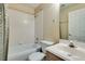 Clean and functional bathroom with tub, shower, and vanity at 2925 Wigwam Pkwy # 1124, Henderson, NV 89074