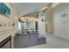 Inviting living room with fireplace, built-in bookshelves, and vaulted ceilings at 2925 Wigwam Pkwy # 1124, Henderson, NV 89074
