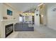Bright living room features a fireplace, built-in shelving, and natural light at 2925 Wigwam Pkwy # 1124, Henderson, NV 89074