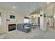 Living room features a fireplace and built-in shelving for storage at 2925 Wigwam Pkwy # 1124, Henderson, NV 89074