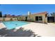 Refreshing pool with covered patio, perfect for outdoor lounging and gatherings at 3063 Chapala Dr, Las Vegas, NV 89120