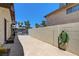 Spacious side yard with potential for landscaping or additional outdoor features at 3063 Chapala Dr, Las Vegas, NV 89120