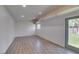 Spacious garage featuring an exit door to the backyard at 3708 Lorraine Ln, Las Vegas, NV 89120