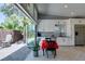Open-concept kitchen flowing to the outdoor space at 3708 Lorraine Ln, Las Vegas, NV 89120
