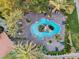 Aerial view of the community pool and landscaping at 4200 S Valley View Blvd # 1035, Las Vegas, NV 89103
