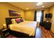 Comfortable bedroom with modern decor, a cozy bed, and ample natural light at 4200 S Valley View Blvd # 1035, Las Vegas, NV 89103
