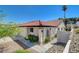 Beautiful home featuring a red tile roof, desert landscaping, and a gated entrance with a courtyard at 439 Columbia Ct, Boulder City, NV 89005