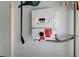 Interior garage with solar panel converter at 5916 Sorto Lago St, North Las Vegas, NV 89081
