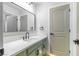 Updated bathroom featuring quartz countertops and updated fixtures at 7342 Brisbane Hills St, Las Vegas, NV 89166