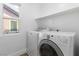 Laundry room with modern washer and dryer at 7342 Brisbane Hills St, Las Vegas, NV 89166