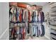 Walk-in closet with ample storage space and organized shelving at 8346 Vinamala Ave, Las Vegas, NV 89149