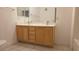 Bathroom with double sink vanity and tile flooring at 8725 W Flamingo Rd # 216, Las Vegas, NV 89147