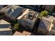 Aerial view shows rooftop deck, other rooftop patios, and the backyard at 10733 Red Badge Ave, Las Vegas, NV 89166