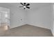Bedroom featuring neutral color scheme and a ceiling fan at 1108 Putnam Ave, North Las Vegas, NV 89030
